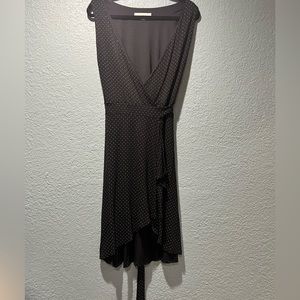 Loft. Medium. Black Dress with mini polka dot.